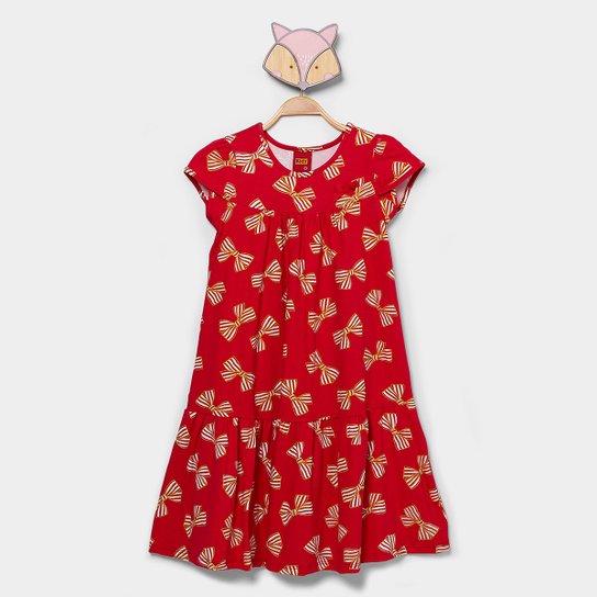 Vestido Infantil Kyly Laço Menina