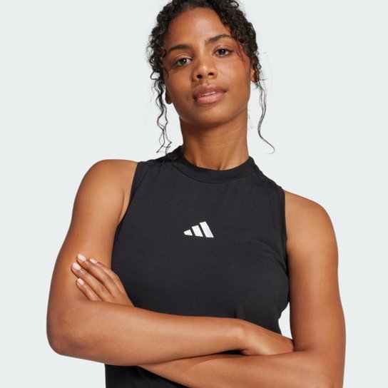 Vestido longo Racerback Essentials Três Listras Adidas Feminino