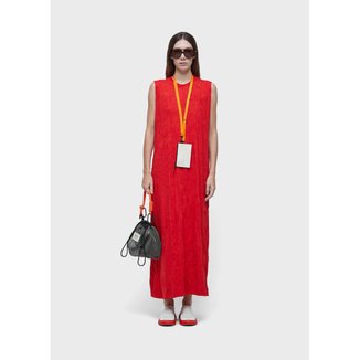 Vestido sleeveless wrinkled color OSKLEN
