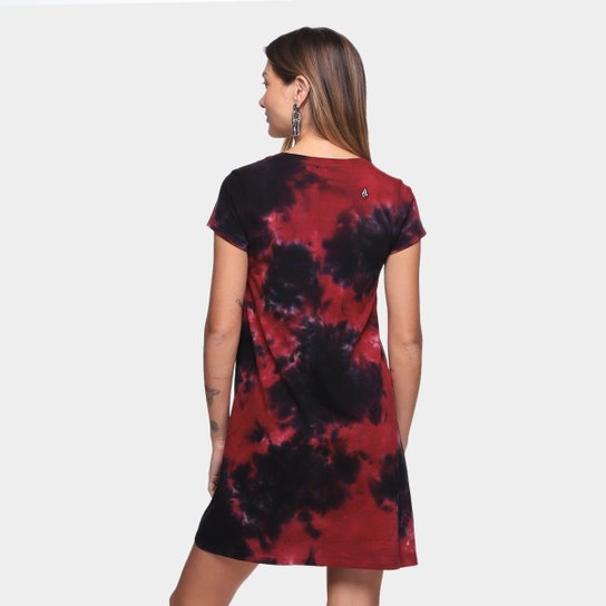Vestido Volcom Curto Easy Bade Tie Dye