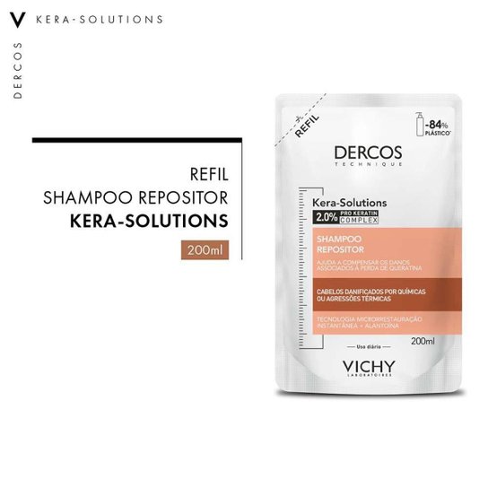 Vichy Dercos Kera-Solutions Shampoo Repositor Refil - 200ml 200ml