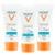 Vichy Hydra Matte Kit com 3 Unidades – Protetor Solar Facial FPS50 Kit - Incolor