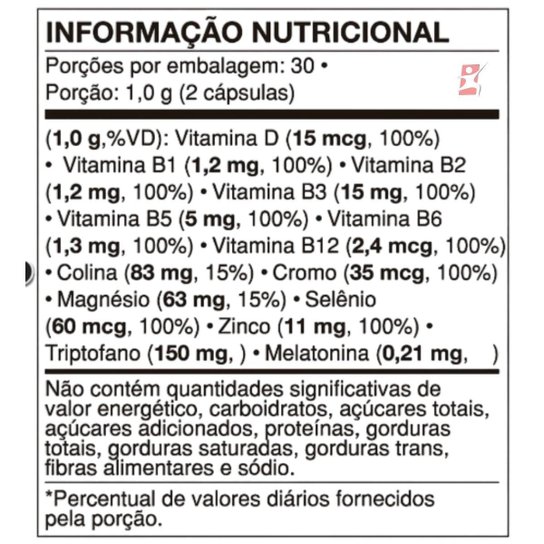 VIDCALME MARACUJÁ MELATONINA TRIPTOFANO COLINA VITAMINAS E MINERAIS 60 CÁPSULAS – VIDEIRA7