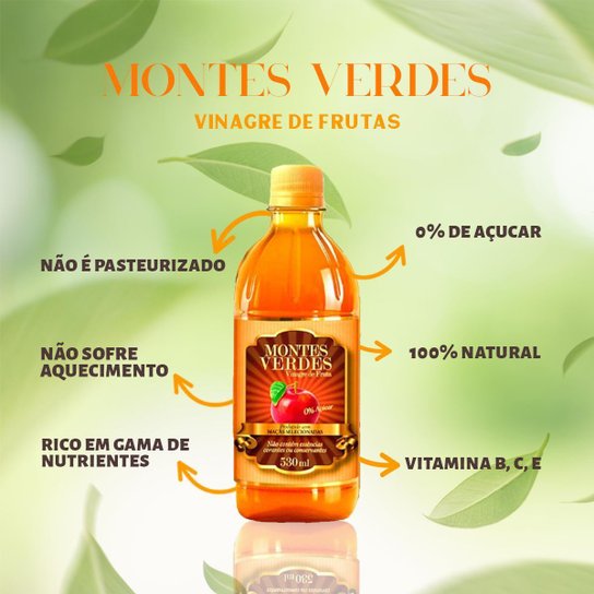 Vinagree de Maça 530 ml Montes verdes
