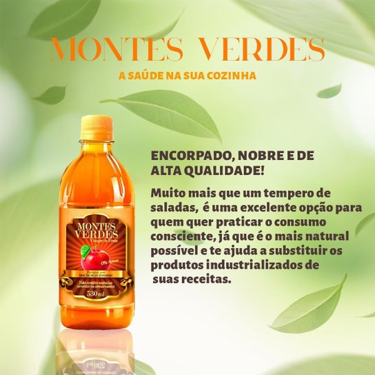 Vinagree de Maça 530 ml Montes verdes