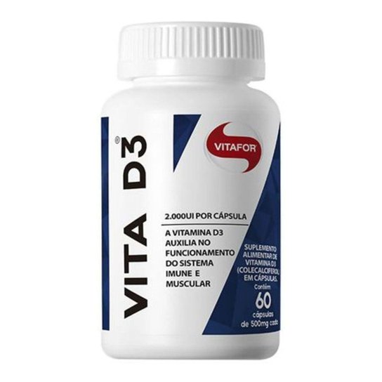 Vita D3 - 60 Cápsulas - Vitafor