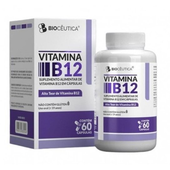 Vitamina B12 (Metilcobalamina) 60 Cápsulas - Biocêutica