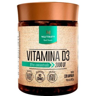 Vitamina D3 (120 Caps) Nutrify Sabor: Natural Tamanho: Único