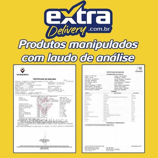 Vitamina D3 10.000UI + Vitamina K2 100mcg com 120 cápsulas