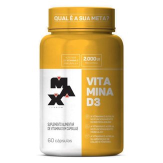 Vitamina D3 60 Cápsulas Max Titanium