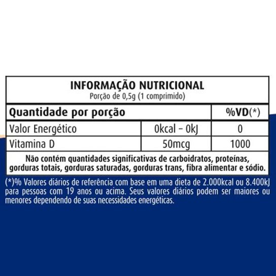 Vitamina D3 Colecalciferol 2000UI Apisnutri 60 cápsulas 280mg