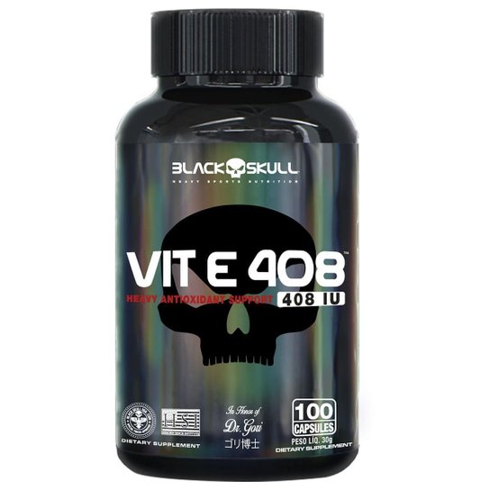 VITAMINA E - 100 CAPSULAS - BLACK SKULL