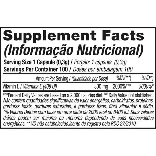 VITAMINA E - 100 CAPSULAS - BLACK SKULL