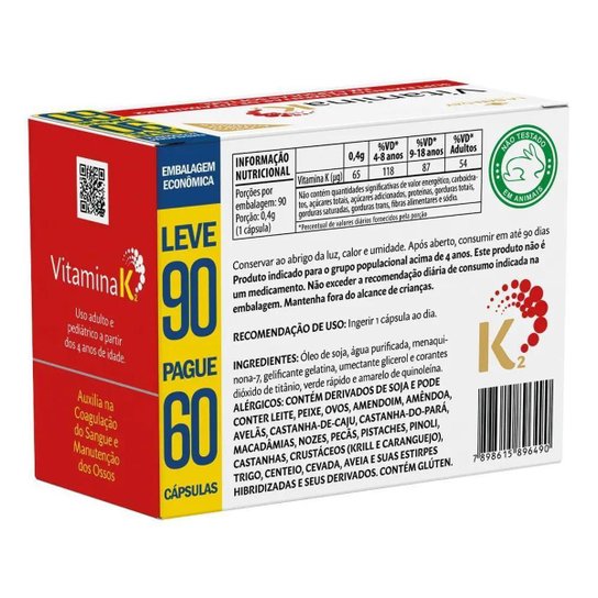 Vitamina K2 90 Cápsulas La San Day