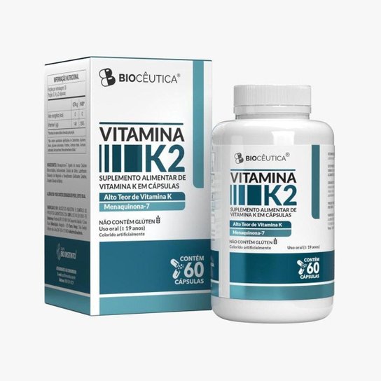 Vitamina K2 Menaquinona 60 Capsulas Bioceutica