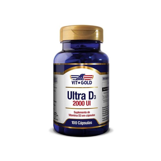 Vitamina Ultra D3 2.000 Ui Vitgold 100 cápsulas