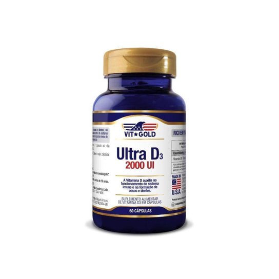 Vitamina Ultra D3 2.000 Ui Vitgold 60 cápsulas