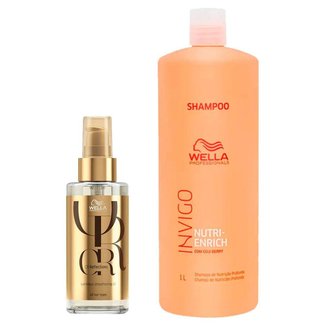 Wella Professionals Kit - Shampoo Invigo + Óleo Oil Reflection Kit