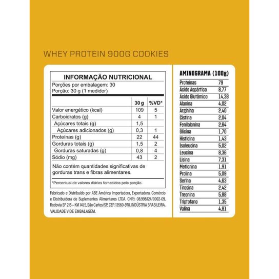 Whey 100% Concentrada 900g 3VS Nutrition