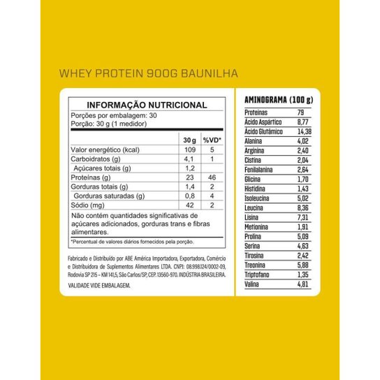 Whey 100% Concentrada 900g 3VS Nutrition