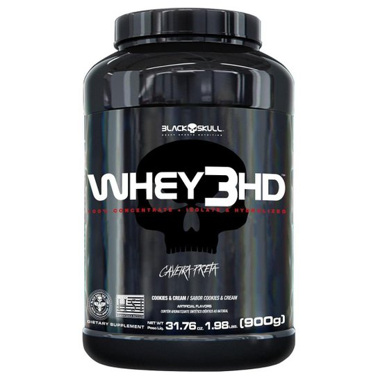 Whey 3Hd (Wpc, Wpi E Wph) 900g - Black Skull