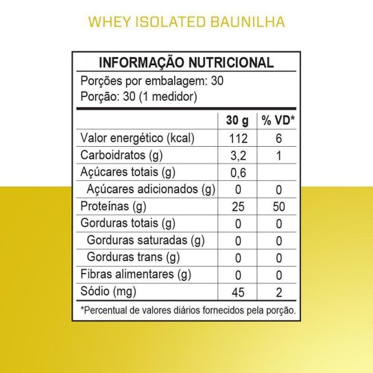Whey 3VS Nutrition Protein Isolado 900g