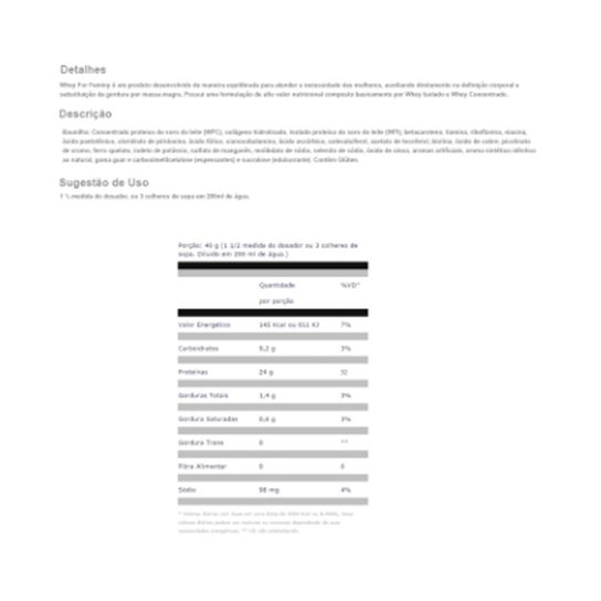 Whey For Feminy 900Gr - Profit