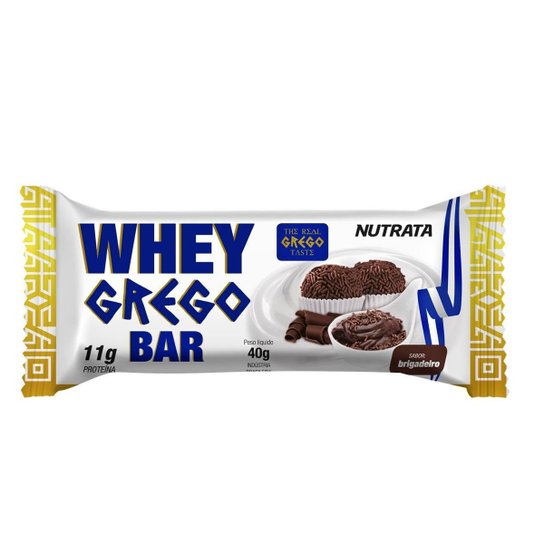 Whey Grego Bar Brigadeiro - Nutrata 12 un.