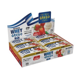 Whey Grego Bar Caixa com 12 un. Nutrata