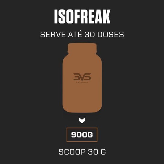 Whey Isolado Isofreak 900g Sabor Chocolate 3VS Nutrition