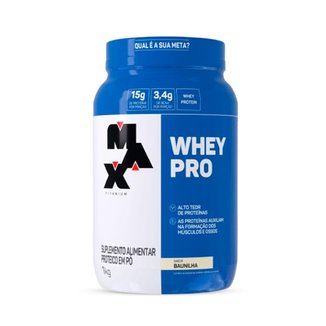 Whey Pro 1kg Max Titanium Proteína Concentrada WPC