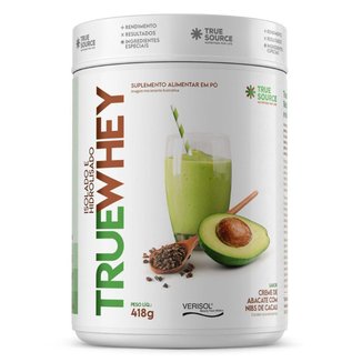Whey Protein 2W Isolado Abacate Cacau 418g - True Source