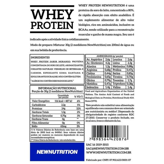 Whey Protein 900g NewNutrition