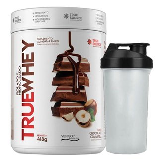 Whey Protein Chocolate Avela 418g Coqueteleira - True Source