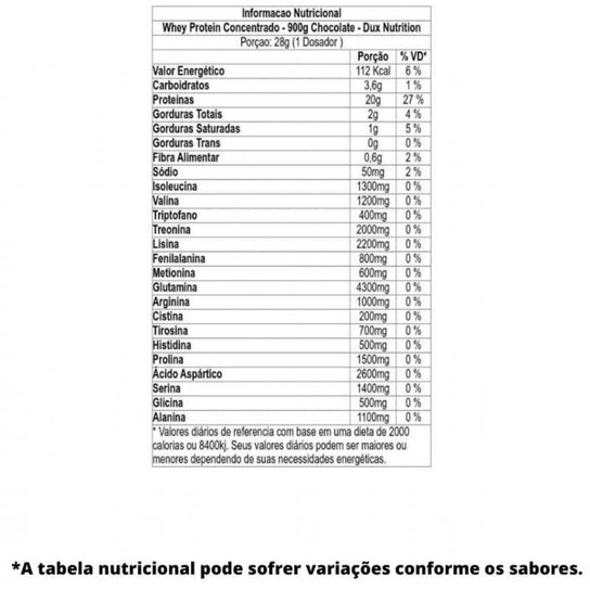 Whey Protein Concentrado (900g) Dux Nutrition