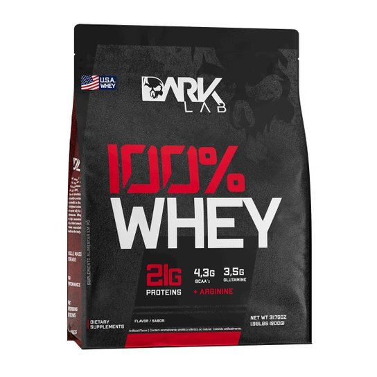 Whey Protein Concentrado 100% Importado 900g Dark Lab