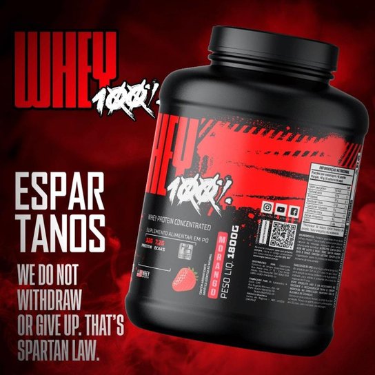 Whey Protein Concentrado 100% Pure 1800g WPC 80 - Espartanos