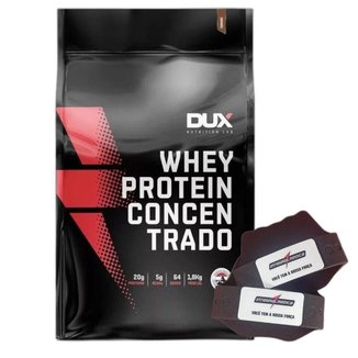 Whey Protein Concentrado Cookies 1,8Kg + Luva Branca - Dux