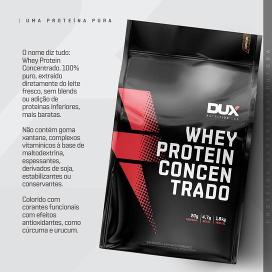 Whey Protein Concentrado Dux Nutrition Pouch 1,8Kg