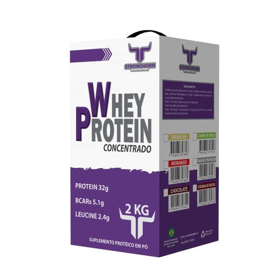 Whey Protein Concentrado e Isolado 2Kg - Stronghorn Nutrition Power