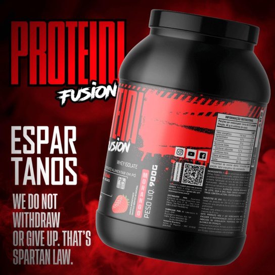 Whey Protein Fusion + Bcaa + Crea + Gluta + Multi-Vitaminico + Copo - Espartanos