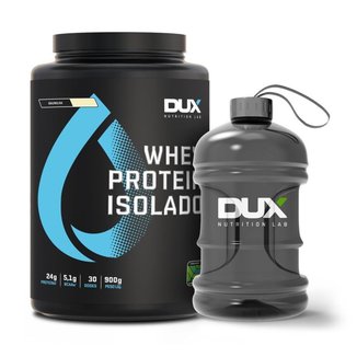 WHEY PROTEIN ISOLADO  900G + MINI GALÃO 1,8L Sabor Baunilha