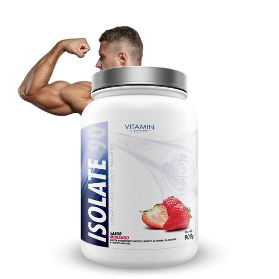 Whey Protein Isolate 900g Baunilha Chocolate Morango