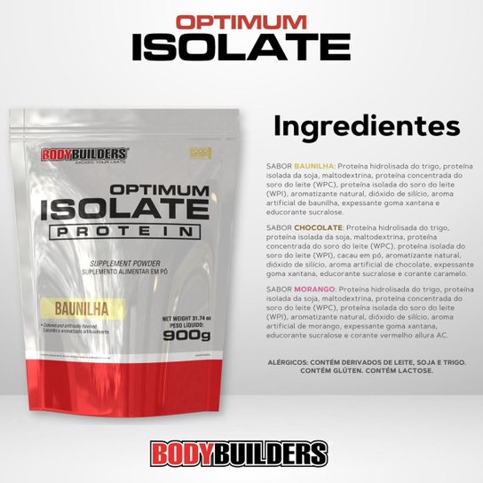 Whey Protein Optimum Isolate 900g - Bodybuilders