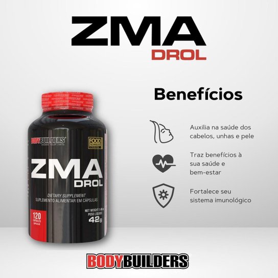 ZMA DROL 120 Cápsulas - Bodybuilders